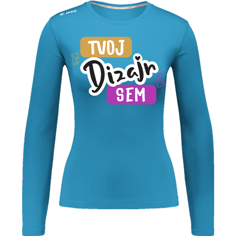 Potlač na Tričko JAKO RUN 2.0 Dámske - Dlhý Rukáv - Beh - puppynator.sk