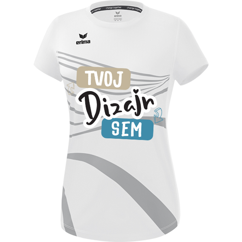 Potlač na Značkové ERIMA Dámske Tričko s Krátkym Rukávom - puppynator.sk