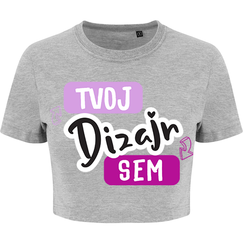 Dámske Tričko AWDis Crop-Top s Vlastnou Potlačou - puppynator.sk