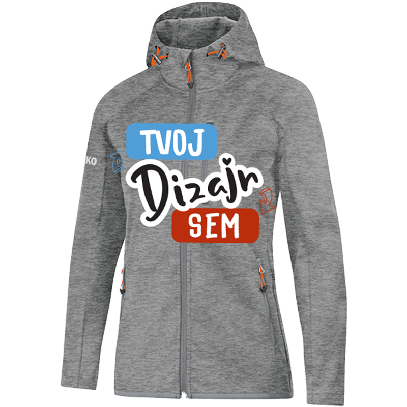 Potlač na Dámsku Softshellovú Bundu JAKO s Kapucňou - puppynator.sk