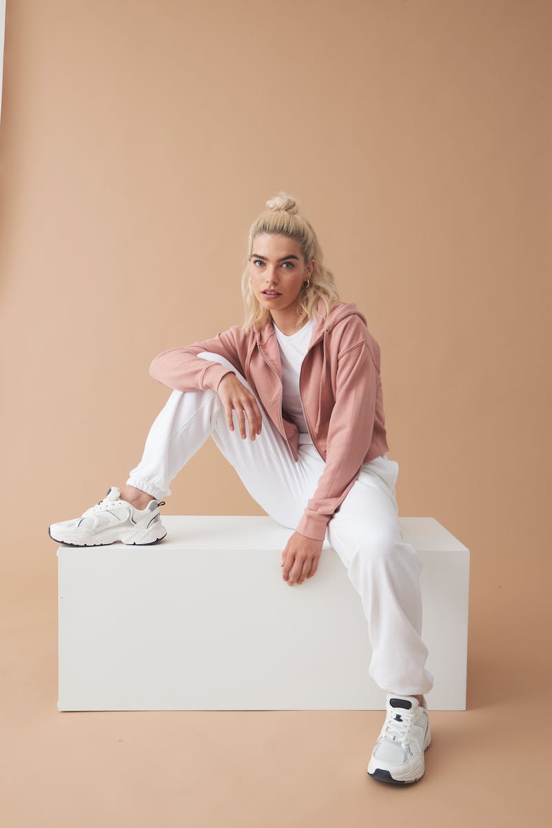 Skrátená Dámska Mikina s Kapucňou AWDis a Zipsom na Potlač