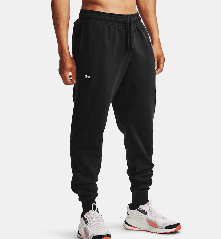 Potlač na UA Rival Fleece Joggers Pánske Športové Tepláky