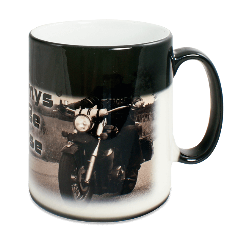 Potlač na hrnček meniaci farbu