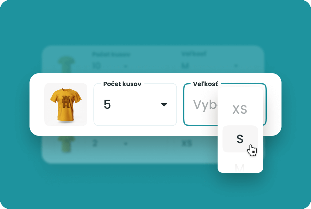 Pocet kusov a velkosti - Vyberte si pocet kusov a velkosti od XS az po 5XL.