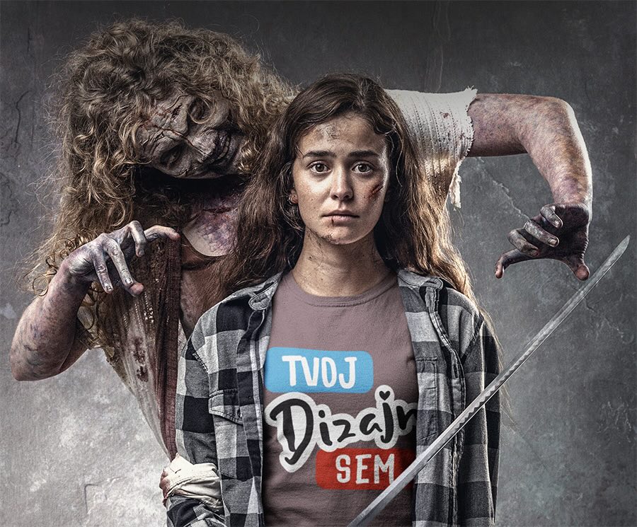 Potlač tričká s halloweenskym dizajnom